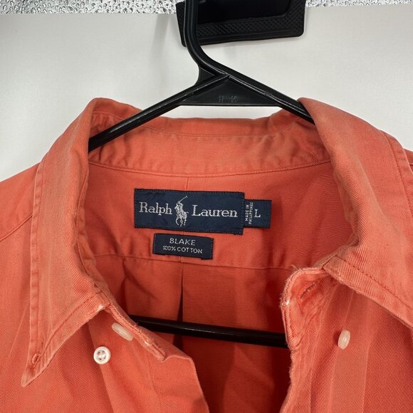 Ralph Lauren Men's Blake Button Down Orange size Large - Picture 4 of 4